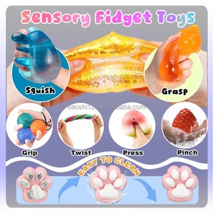 Juguete Blandito de TPR con Forma de Pastel de Queso y Chocolate de 6 cm de Grosor, Juguete Sensorial Antiestrés con Sonido para Niños - Product Image 4