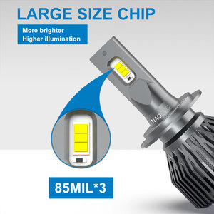 NAOEVO Đại Lý Bằng Sáng Chế H7 Bất 40 Wát 4800 <span class=keywords><strong>Lumen</strong></span> Không Có Canbus Radio Lỗi Led H4 Đèn Pha B6 Led Đèn Pha Cho Passat - Product Image 6