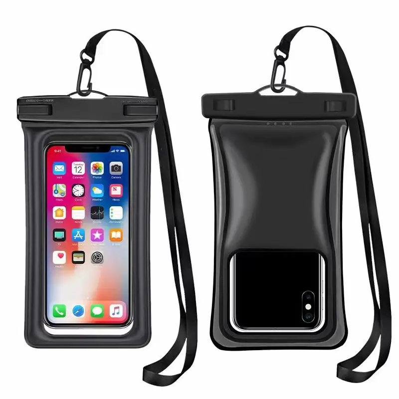 Yüzen IPX8 sualtı kuru çanta için iPhone 13 Pro Max Mini 12 11 SE XS XR 8 Galaxy kadar 6.9 ", plaj/dalış/sörf/kayak