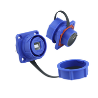 Adaptador Tipo B de Grado Industrial, Conector Hembra, Fijación con Brida Cuadrada, Especificaciones Personalizables, Compatible con Impresoras