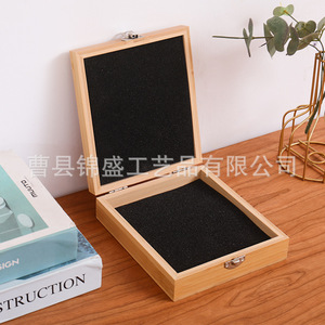 Bamboo and wood jewelry box storage manufacturer, wooden <b>boxes</b> can be printed with logos and customized. <b>Empty</b> wooden packaging - Product Image 2