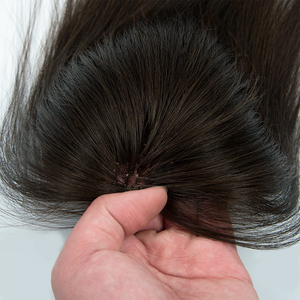 Fast Shipping in Stock 100% Cuticle Aligned Wig <b>Double</b> Drawn Jewish Human Hair Wig Woman Kosher 6*6 Fishnet <b>Topper</b> - Product Image 4