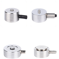 Sensor de Fuerza de Bajo Perfil con Galga Extensométrica de 50N 100N 200N 500N 1000N, Sensor de Peso de Botón Redondo, Transductor de Fuerza con Precisión del 0.1%