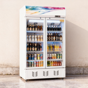 Réfrigérateur/Congélateur à air refroidi sous le comptoir, contrôle mécanique de la température, 3 portes, 4 étagères, porte en verre, usage commercial - Product Image 5