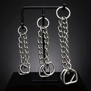 <span class=keywords><strong>Collar</strong></span> de perro de lujo personalizado estilo sólido reflectante Breakaway Cadena de acero inoxidable 316 de oro <span class=keywords><strong>Martingale</strong></span> ancho - Product Image 4
