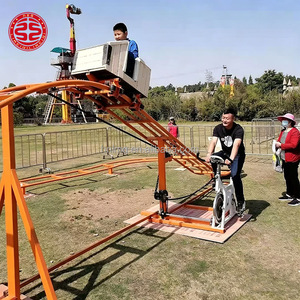Equipo de Parque de Atracciones, Mini Montaña Rusa de Propulsión Humana, Montaña Rusa sin Motor para Niños - Product Image 5