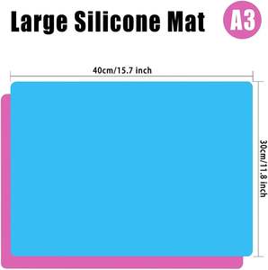 Tapete de Silicona de Color Sólido, Simple, para Niños y Estudiantes, Aislamiento Térmico, Antideslizante, Rectangular, Grueso, Impermeable - Product Image 2