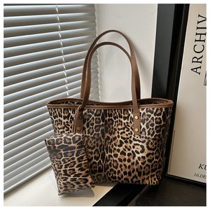 ISapromo Cadeaux Sac fourre-tout imprimé léopard grande capacité sac à main pour femme sac à bandoulière unique sac à provisions pour femme - Product Image 6