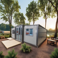 Chine vente en gros de maison conteneur en acier bon marché cabine à cadre en A chambre d'hôtel pour application en plein air conception en expansion utilisation bureau école