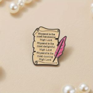 Insignia inspirada en Thorn and Rose Court, citas creativas del alfabeto inglés - Product Image 6