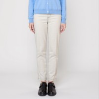 Pantalon OEM pour femme de bureau, coupe droite ample taille haute, motif pied-de-poule, 100% coton écologique, collection Printemps