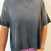 T-shirt Ringer Vintage Délavé Personnalisé Coupe Ample Courte Effet Usé en Coton Léger Tricoté Fluide à Manches Courtes pour Homme