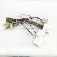 Kabel Adaptor Daya Mobil Stereo Audio 16PIN Android, dengan Kotak Canbus untuk Nissan Qashqai 2008 CD/DVD Player Tali Pengaman