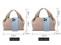 Sac fourre-tout décontracté plissé élégant et durable en PU souple de luxe grande capacité pour femme, modèle 2026 tendance