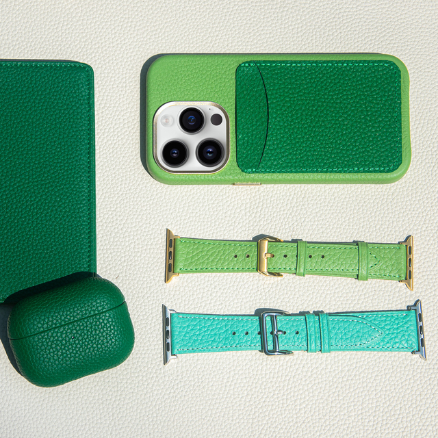 Manufacturer Luxury Protective Metal Buttons Embossed Shockproof Leather Case with Mag Function for 14 Pro