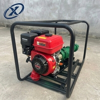 Bomba de Agua a Gasolina para Alimentación de Agua en Pueblos, 190F, 15HP, 200m de Altura, 15m³/h, Motor de Gasolina de 2 Pulgadas para Pozos de Agua Comunitarios y Riego