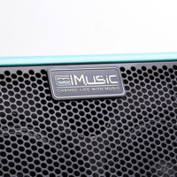 Amplificateur de guitare acoustique COOLMUSIC BP40D 80W bleu avec entrées micro pour chanteurs et auteurs-compositeurs