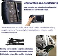 Échographe vétérinaire portable DAWEI S1 en métal certifié CE pour chien, sonde micro-convexe 6,5 MHz, chat, lapins, petits animaux