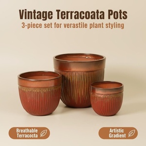 Grand <span class=keywords><strong>pot</strong></span> de sol en céramique avec finition émaillée, durable et écologique, design classique moderne pour jardin et usage domestique, <span class=keywords><strong>grande</strong></span> capacité - Product Image 5