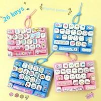 066 Nouveauté : Clavier de décompression 26 touches le plus vendu, accessoire créatif en forme de pendentif