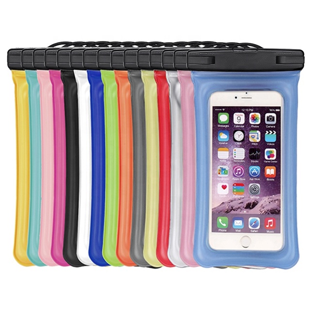 PVC Floating IPX8 Waterproof Cell Phone case Cover Pouch for iphone 15