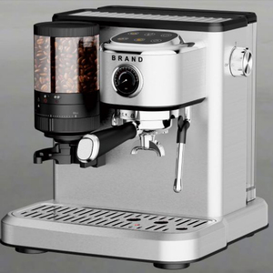 Cafetière expresso 20 bars Machine à café expresso rétro vintage avec moulin - Product Image 6
