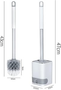 Cepillo de Limpieza para Inodoro de Plástico Suave PP con Dispensador de Jabón Líquido, Cepillo para Baño con Dispensador de Jabón - Product Image 4