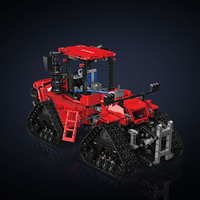 MOULD KING 18020S-Ensemble de tracteurs à chenilles pneumatiques techniques, jouets, cadeaux de Noël, briques MOC, blocs de construction éducatifs pour enfants