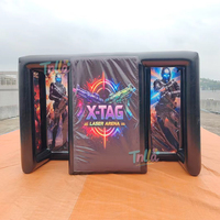 Inflatables Giant Halloween Inflatable Laser Tag Maze Inflatable Haunted House Maze Tent
