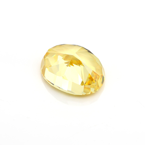 Circonia cúbica de corte ovalado, <span class=keywords><strong>Zirconia</strong></span>, circonita, zirconita, Color amarillo brillante, triturada por hielo - Product Image 4