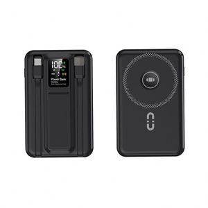 Batterie externe portable 10000 mAh avec charge sans fil 15W, chargeur rapide PD22.5W 4-en-1 pour le voyage avec support - Product Image 2