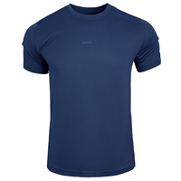 Camiseta de Punto Lisa Estilo Safari para Hombre, de Secado Rápido y Transpirable, con Cuello Redondo y Manga Corta, Ideal para Senderismo al Aire Libre