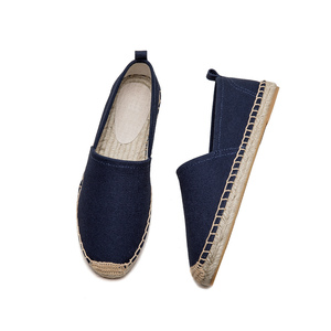 Élégantes espadrilles jaunes décontractées pour femmes, mocassins classiques à semelle tressée en jute, confortables et faciles à enfiler pour le quotidien - Product Image 2