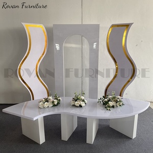 PVC <strong>White</strong> Plastic Kids <strong>Table</strong> Party Event Decoration Luxury Circle <strong>Round</strong> Wedding Cake <strong>Table</strong> Kids Wedding Party <strong>Table</strong> for Event - Product Image 6