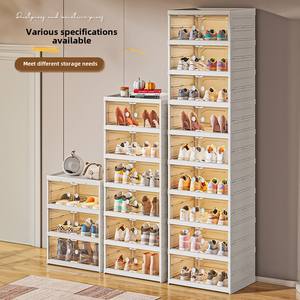 Modern Transparent Dustproof PP Folding <strong>Shoe</strong> Rack No-Installation Rectangle Entrance Storage Box Home Artifact - Product Image 4