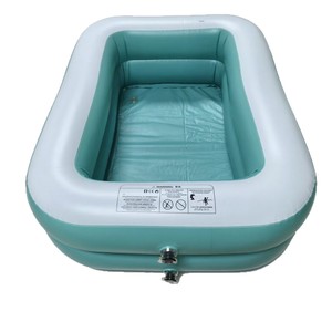 Piscine carrée gonflable SmartPet bleu ciel 005 en PVC épaissi pour usage familial en extérieur - Product Image 4