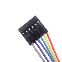 Kabel Jumper Flat Dupont Kustom Male Male Multi Pin Housing Pitch 2.54mm Panjang Kustom Berlapis Timah Tembaga untuk Peralatan Rumah Tangga