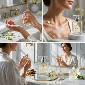 Parfum pour femme Zesteq White Elegant 30 ml Eau de Parfum aux notes florales blanches rafraîchissantes de jasmin, lys et tubéreuse, longue tenue - Product Image 6