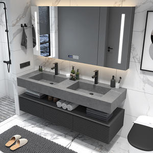 Gaya Eropa 72 42 <span class=keywords><strong>48</strong></span> <span class=keywords><strong>In</strong></span> <span class=keywords><strong>Vanity</strong></span> Kamar Mandi Cermin Lemari Desain Modern - Product Image 5