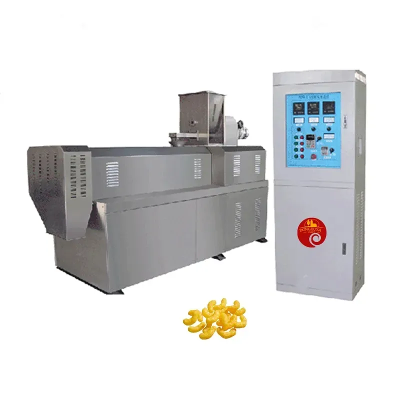 China Extruded Puff Corn Snacks Food Extruder Machine Extrusion Cereal Corn Flakes Food Process Equipment