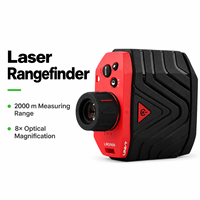 Télémètre laser monoculaire Uni-T LM2000 haute précision 2000 m pour l'extérieur, mode de verrouillage de mât de drapeau pour l'ingénierie