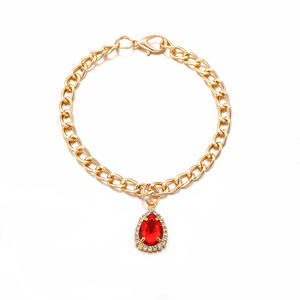 Collares de Piedras Preciosas para Mascotas, Collares de Joyería para Mascotas con Forma de Corazón Noble y Brillante para Perros y Gatos - Product Image 1