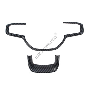 WZXD 2022 2023 Carbon Fiber ABS Set Dash Decor Cover Trim Kit <b>Window</b> Power Switch AC Vent Trim for RAM 1500 - Product Image 3