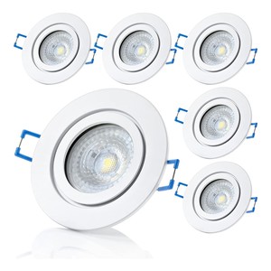 Cadre en aluminium <span class=keywords><strong>IP44</strong></span> comprend GU10 7 W blanc chaud lumière encastrée fermeture par clic cadre <span class=keywords><strong>de</strong></span> montage projecteur encastré pour <span class=keywords><strong>salle</strong></span> <span class=keywords><strong>de</strong></span> <span class=keywords><strong>bain</strong></span> - Product Image 6