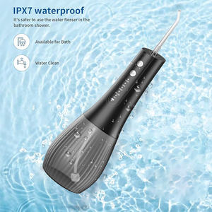 Hydropulseur <span class=keywords><strong>dentaire</strong></span> portable 5 modes pour les dents, irrigateur buccal pour orthodontie, appareils dentaires, gencives sensibles, compact - Product Image 1