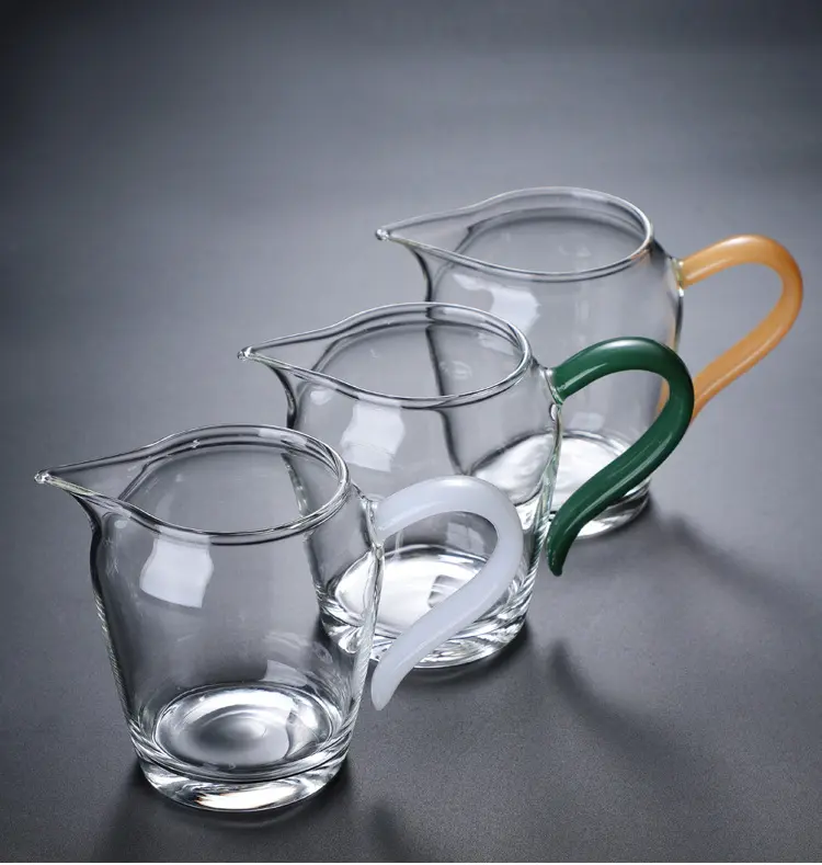 Чайный набор gongfu с высоким содержанием боросиликатного стекла, прозрачный дистрибьютор чайной чашки, Прямая поставка