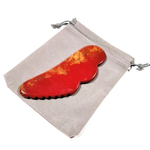 HZ Suministro directo aparatos de terapia de masaje ala dentada Mookaite jaspe guastone raspado gua sha tablero - Product Image 6