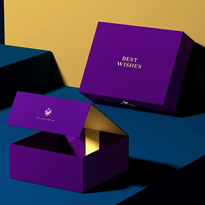 Biểu Tượng Tùy Chỉnh Sang Trọng Matte Cứng Nhắc Hộp Quà Tặng Từ Đóng Cửa Các Tông Hộp Giấy Vàng Lá Gấp Hộp Cho Món Quà Đóng Gói - Product Image 6