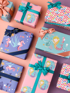 Wholesale 80g coated <b>Paper</b> 43*300cm Luxury Custom Gift Packaging <b>Wrapping</b> <b>Paper</b> <b>Roll</b> - Product Image 5