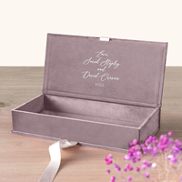 Boîte en carton rouge en velours magnétique de luxe sur mesure, pliable, pour l'emballage de vêtements, fermeture magnétique, boîtes cadeaux en daim pliables